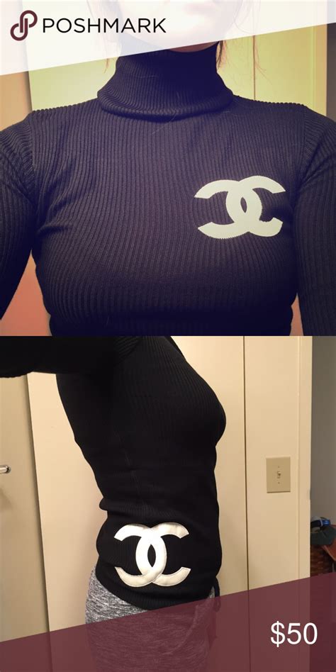 red coco chanel sweatshirt|chanel turtleneck sweater 5.